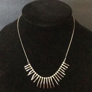 Stainless steel bars beads 19”with 2” extension chain Necklace.